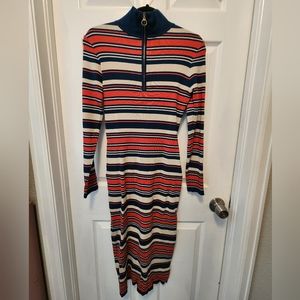NWT Nasty Gal Long Sleeve Stripe Dress Size 8